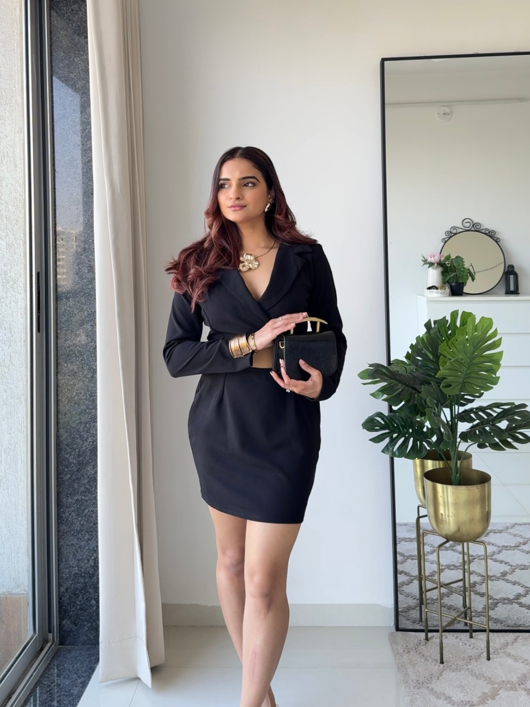 Statement Black Blazer Dress